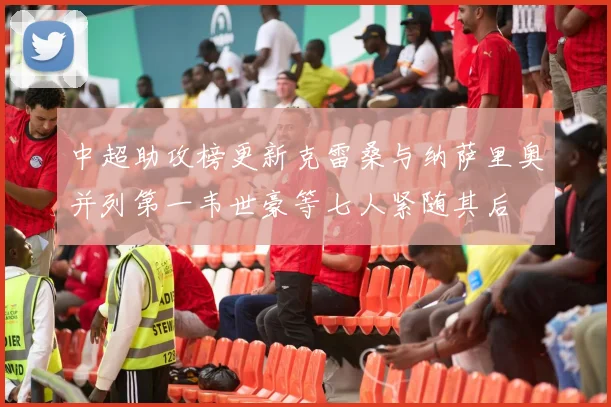 中超助攻榜更新克雷桑与纳萨里奥并列第一韦世豪等七人紧随其后